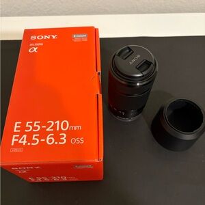 Sony Black E-Mount 55-210mm Zoom Lens